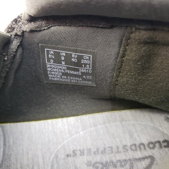 Clarks Adella Pine Ankle Boot Womens 9 Green Animal Print Side Zip Cloudstepper - Picture 9 of 10